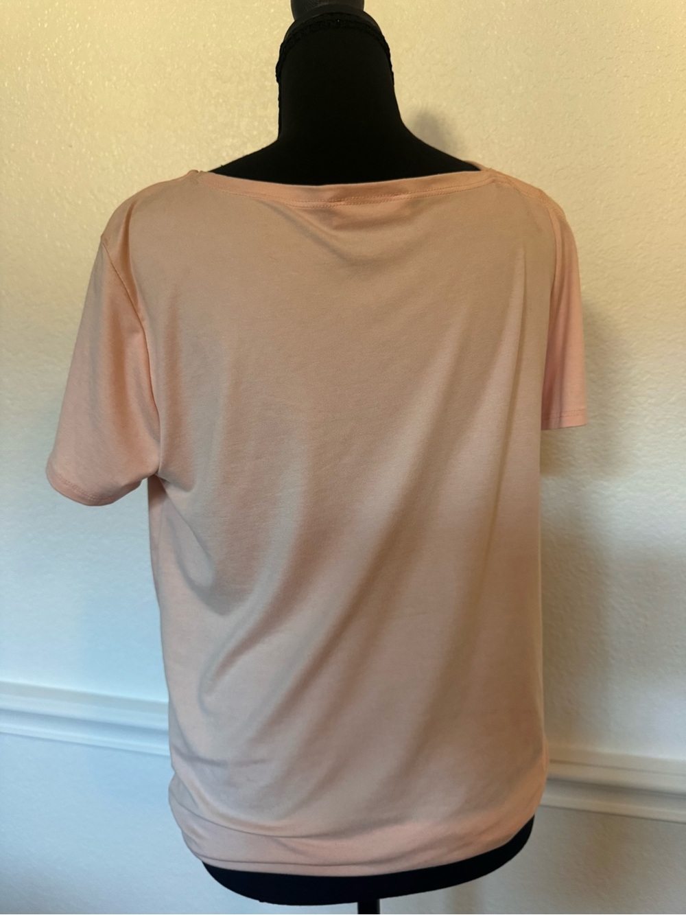 Drawstring Ruched One-Shoulder Top - Blush Pink - Picture 2 of 5